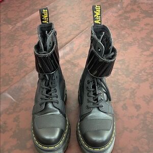 Dr. Martens Black Leather Combat Boots women size 5